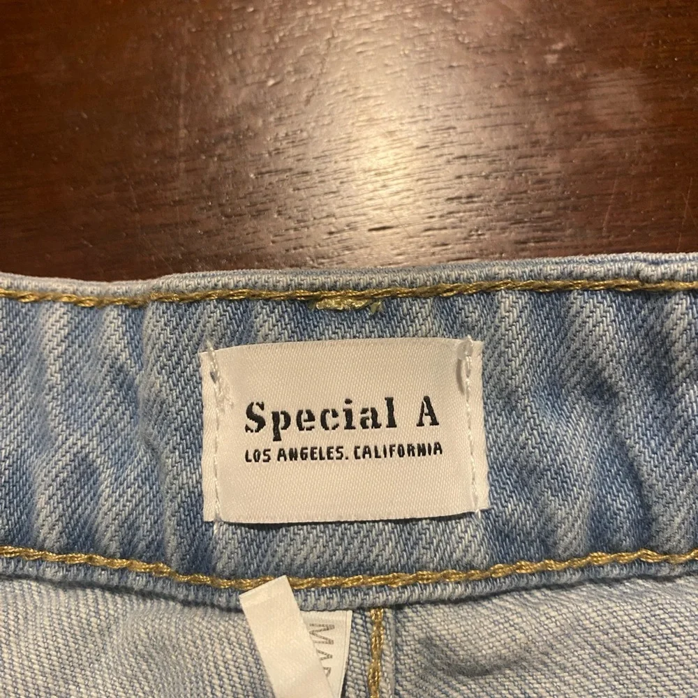 Womens Special A Los Angeles Denim Jean Shorts Size 28